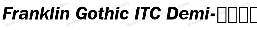 Franklin Gothic ITC Demi字体转换